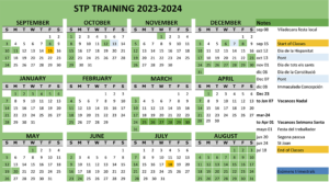Calendari 2023-2024 STP Training