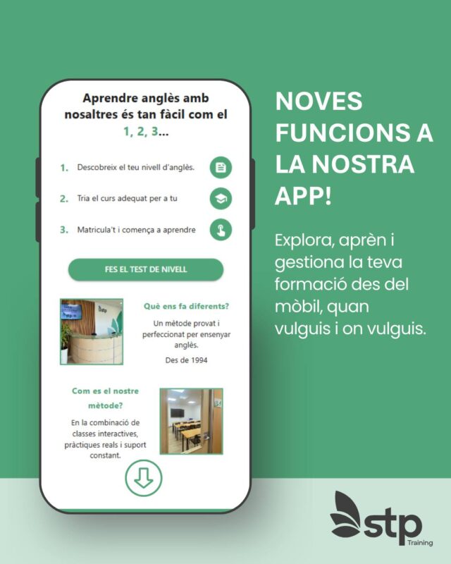 📲 Ja disponible!

L’APP de STP Training arriba amb les últimes novetats perquè estiguis sempre al dia!
Explora continguts exclusius, accedeix a formació personalitzada i rep notificacions en temps real.
Descarrega-la ara i porta la teva experiència STP al següent nivell!

🔗 Disponible a les plataformes habituals.
#STPTraining #NovaApp #Formació